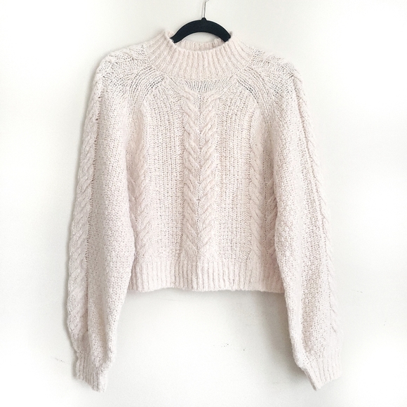NWOT Aritzia Sunday Best Melly Cable Knit Sweater - Picture 5 of 17